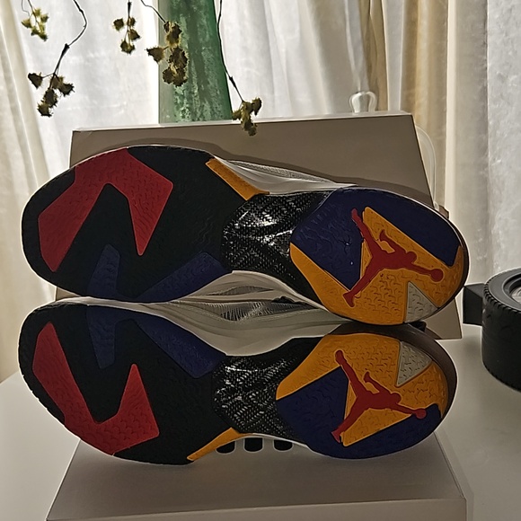 Air Jordan XXXVII Light Bone Fire Red Black Retro Men's 13 - Picture 13 of 17